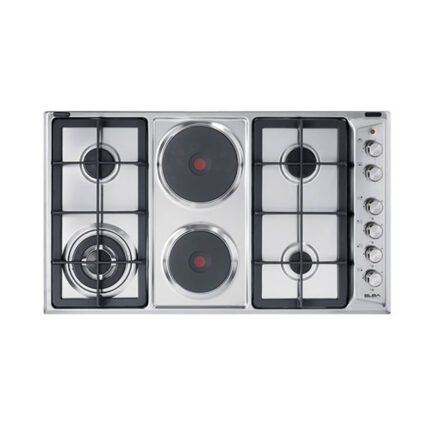 Elba Classic 90cm Gas Hob with 4 Burners and 2 Electric Plates