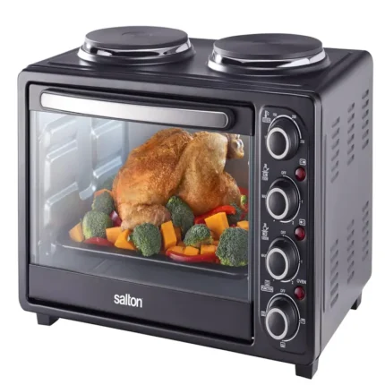 Salton Mini Kitchen 23L Compact Oven with Dual Hotplates
