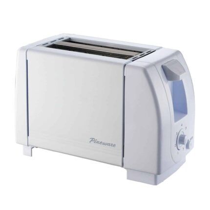 Pineware White 2-Slice Toaster – 750W