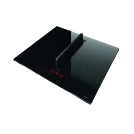 Elica 60cm Aspiration Hob with Downdraft Extractor – Black Glass Finish