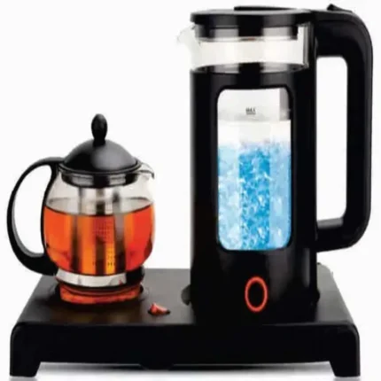 Goldair Electric Kettle and Tea Pot GCS-7855 – Glass and Stainless Steel Design