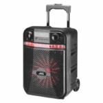 JVC XS-N319PB Trolley Speaker with Bluetooth, LED Lights, and Wireless Mic