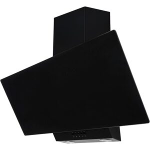 Italian Designer 60cm Cooker Hood in Black with 900m³/h Airflow