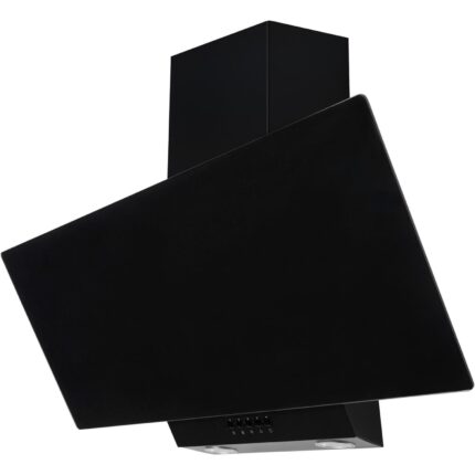 Italian Designer 60cm Cooker Hood in Black with 900m³/h Airflow