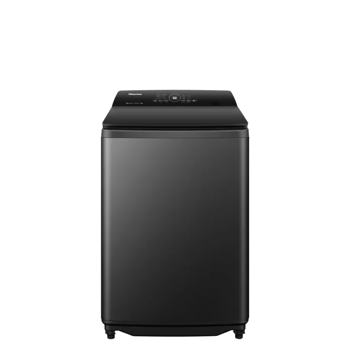 Alt Text: Hisense 18kg Top Loader Washing Machine – Premium Black