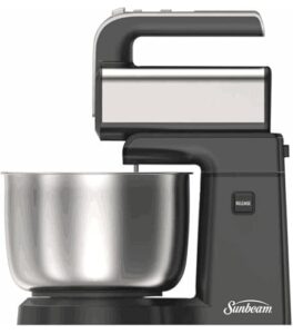 Sunbeam Hand Mixer with Stand and Bowl SPHM-150 featuring chrome beaters