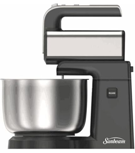 Sunbeam Hand Mixer with Stand and Bowl SPHM-150 featuring chrome beaters