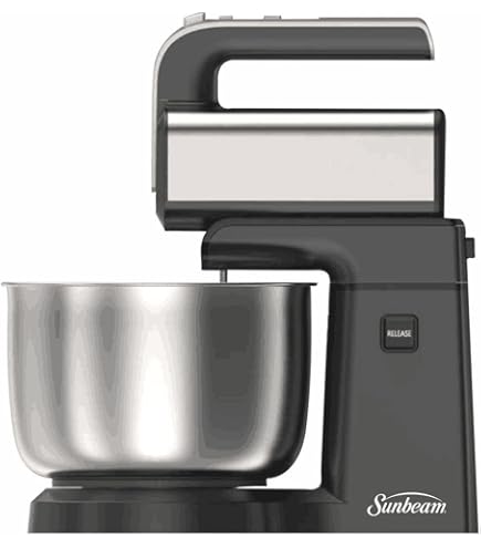 Sunbeam Hand Mixer with Stand and Bowl SPHM-150 featuring chrome beaters