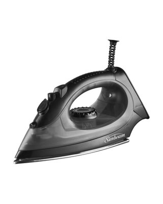 Sunbeam Steam Iron With Swivel Cord featuring stainless steel soleplate and retractable cord