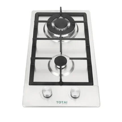 Totai 2 Burner Gas Hob - Stainless Steel