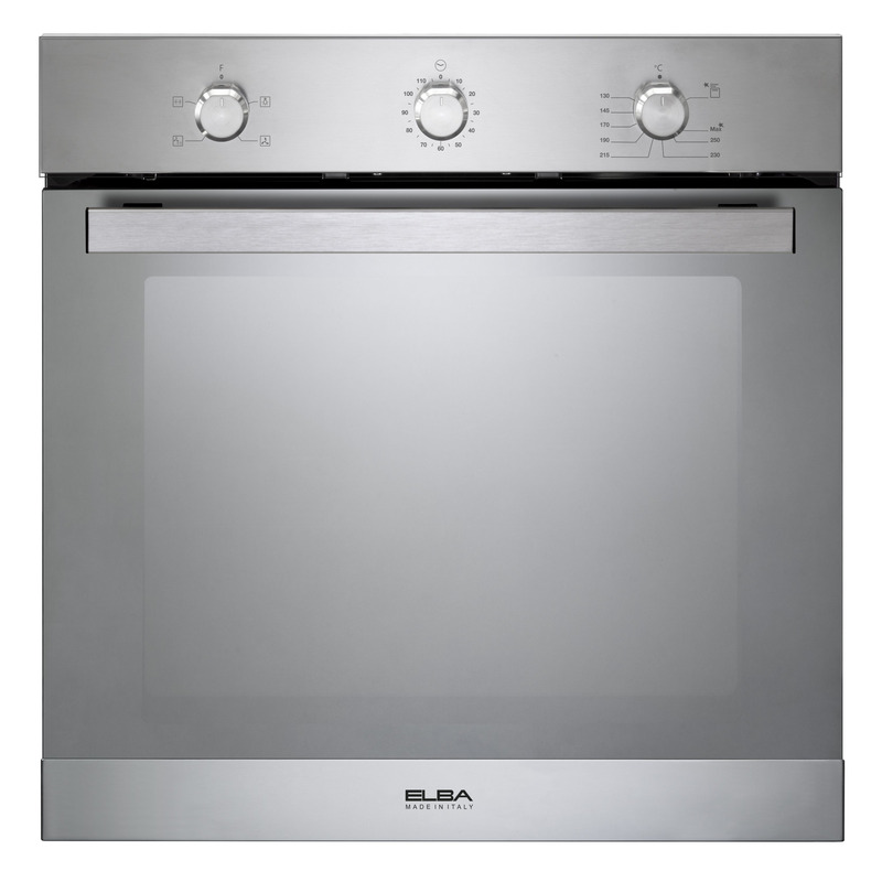 Elba Elio 60Cm Fan Assisted Gas Oven with Mirror Finish