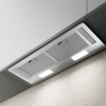 Elica Era 72 Extractor 80cm in silver with LED lighting and mechanical slider controls