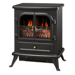 Goldair Electric Fireplace Heater with Flame Effect
