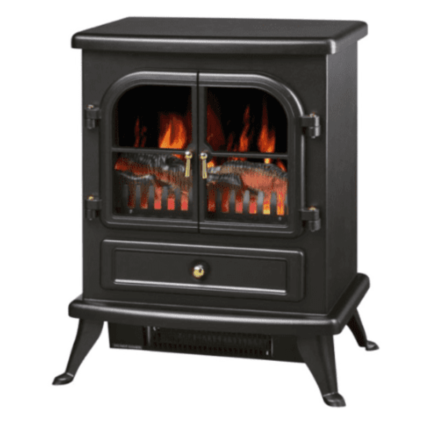 Goldair Electric Fireplace Heater with Flame Effect