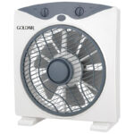 Goldair 25cm Slimline Box Fan with 3-Speed Control and 60-Minute Timer