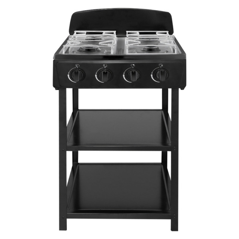 Goldair Portable Gas Stove with 4 burners and shelves