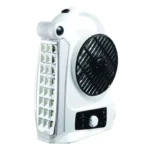 Goldair GR-2015 Rechargeable Fan with LED Lights and Built-In Radio
