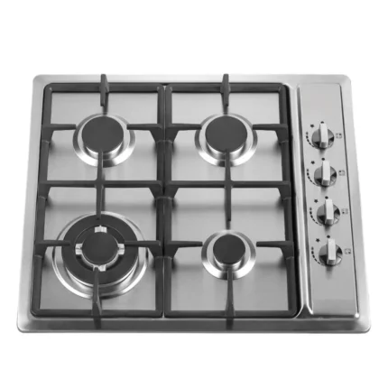 Goldair 4 Burner Stainless Steel Hob with cast iron pan stand and side control