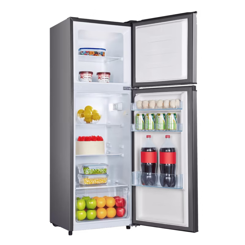 Hisense 154L Titanium Silver Combi Fridge | LED Lighting - Image 2