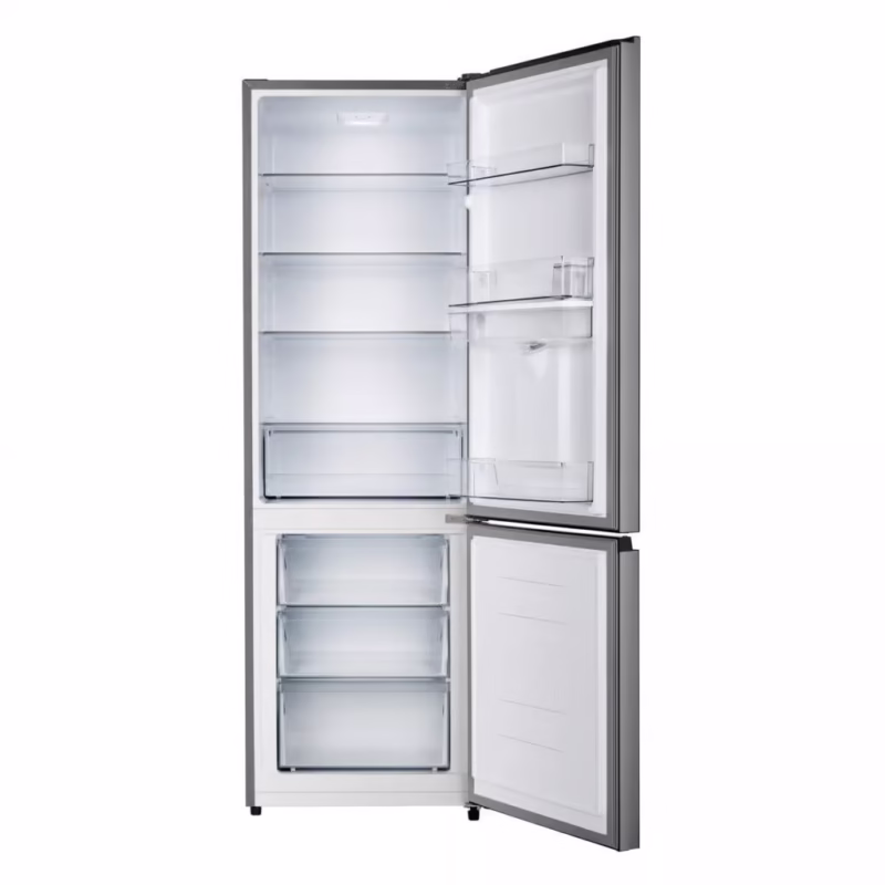 Hisense 350L Titanium Silver Combi Fridge-Freezer - Image 2