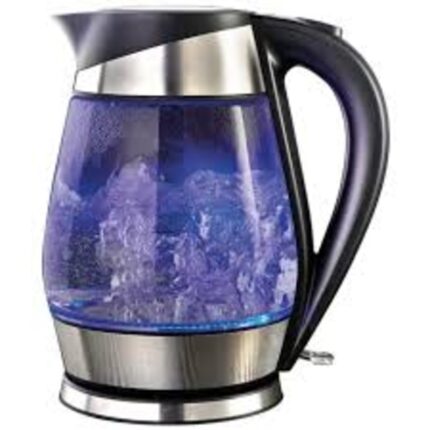 Goldair GDK-1700 1.7L Glass Kettle with Blue LED and 360° Cordless Base