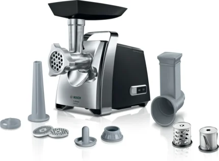 Bosch MFW67440 ProPower Meat Mincer – 2000W Black/Chrome