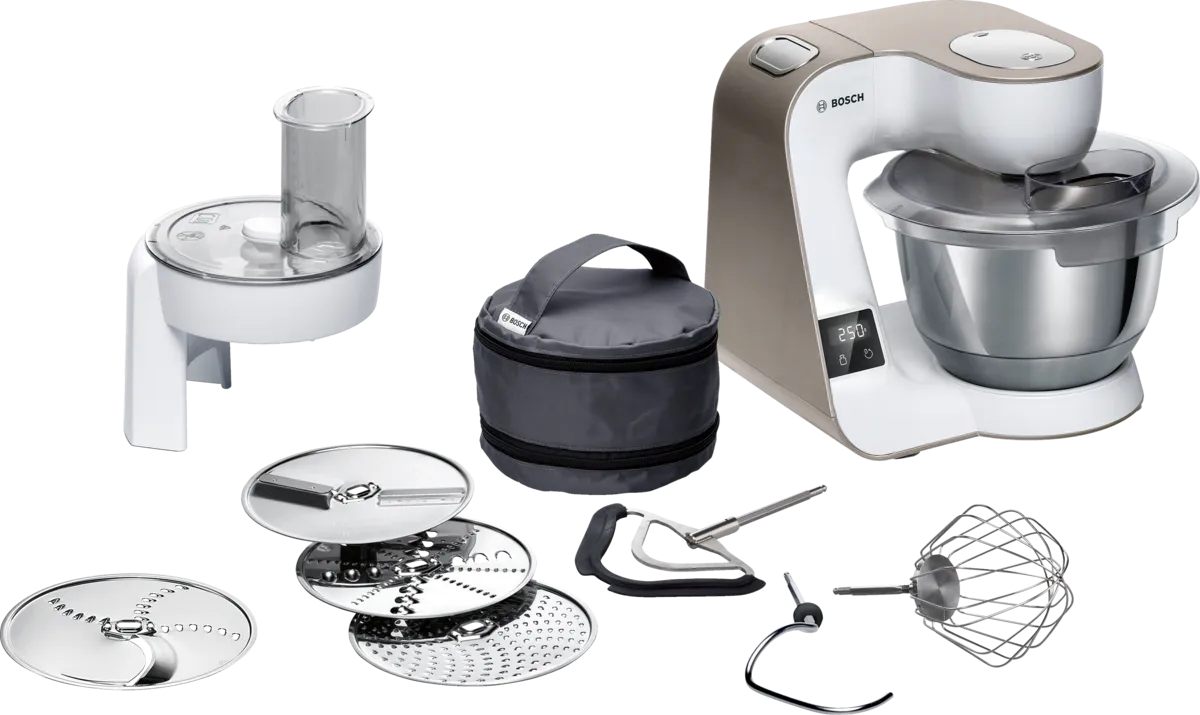 Bosch Kitchen Machine with Scale – 1000W Motor and 3D PlanetaryMixing