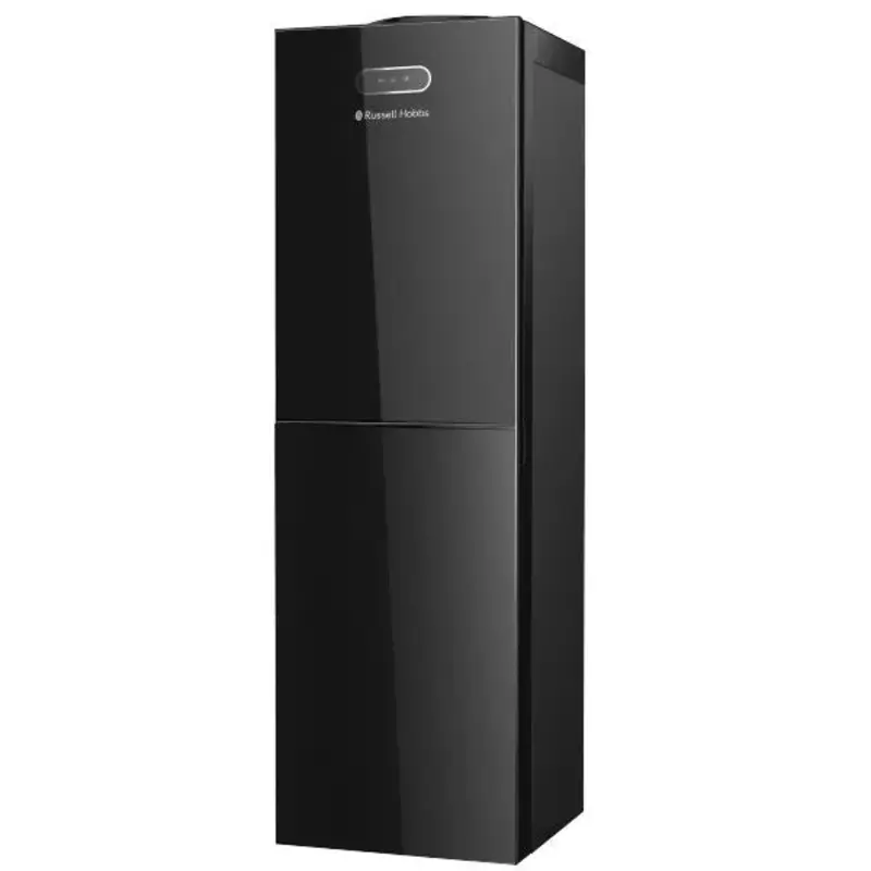Russell Hobbs Black Glass Water Dispenser – Hot and Cold with LED Indicators