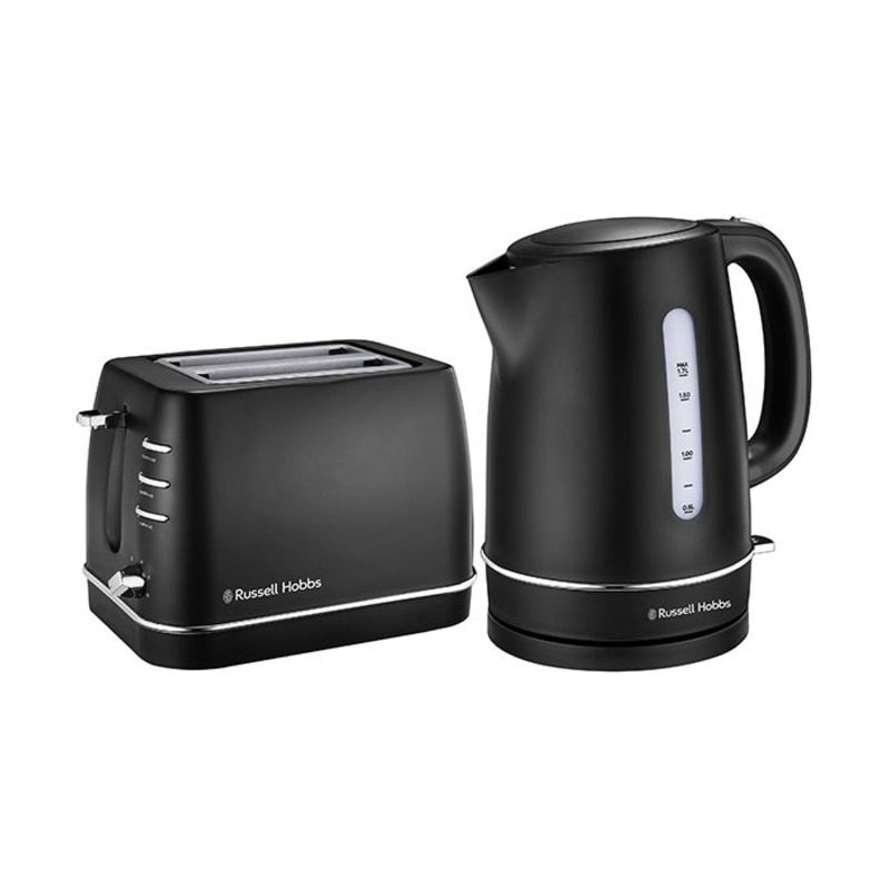 Russell Hobbs Royal Pack Black – Kettle and Toaster Set