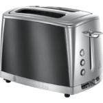: Russell Hobbs Luna 2-Slice Toaster in Moonlight Grey with adjustable browning