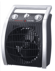 Goldair Fan Heater 2000W with Thermostat and Safety Features