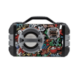 : Aiwa Graffiti Bluetooth Speaker with LED lights and mic input