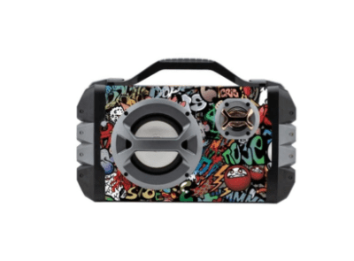 : Aiwa Graffiti Bluetooth Speaker with LED lights and mic input