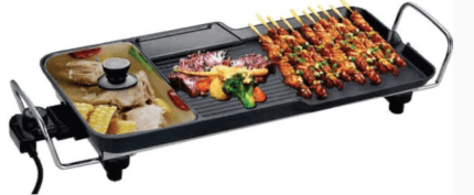 Sunbeam electric multi grill with glass lid and adjustable thermostat
