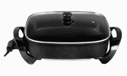 Sunbeam Electric Frying Pan with full glass lid and non-stick coating