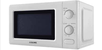 Goldair 20L Microwave Oven GMO-20 with Push-Button Door and 5 Power Settings
