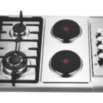 Goldair 2 Gas + 2 Electric Hob with stainless steel top and cast iron pan stands