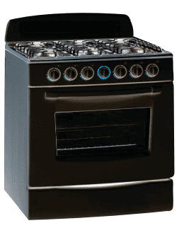 Goldair 6 Plate Gas Oven and Stove with stainless steel top and 120L cavity
