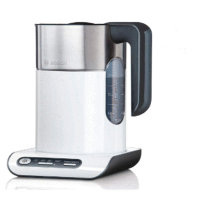 Bosch TWK8611P Styline Cordless Kettle – White/Stainless Steel