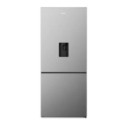 Hisense 463L Brushed Stainless Steel Combi Fridge-Freezer