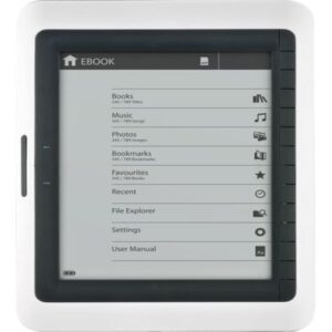 Telefunken E-Book Reader with 6-inch E-Ink screen and menu display