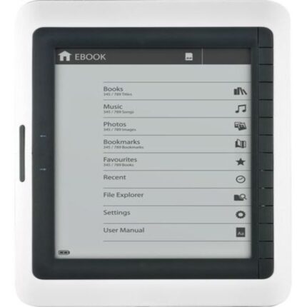 Telefunken E-Book Reader with 6-inch E-Ink screen and menu display