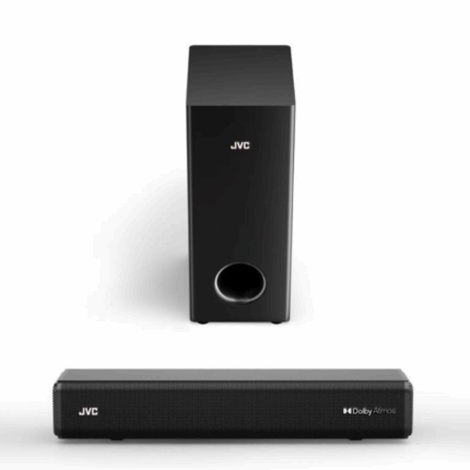 JVC TH-N134B Sound Bar with Dolby Atmos and Wired Subwoofer