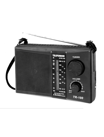 Telefunken TR-100 4-Band Portable Radio – FM/AM/SW1/SW2
