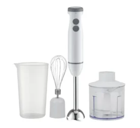 Sunbeam 3-In-1 Stainless Steel Hand Blender with chopper and whisk attachments
