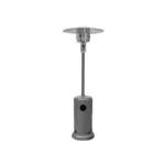 Elba Grey Patio Heater with Stainless Steel Hood
