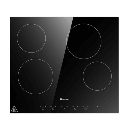 Hisense Vitroceramic Glass 4-Zone Black Hob