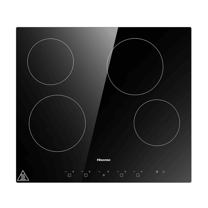Hisense Vitroceramic Glass 4-Zone Black Hob