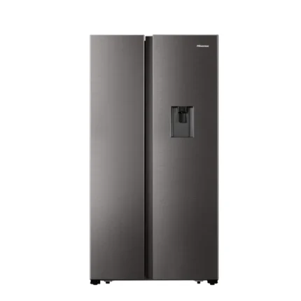 Hisense 508L Titanium Inox Side-by-Side Fridge