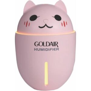 Goldair Mini Humidifier Pink GMAH-21P with USB Fan and LED Light